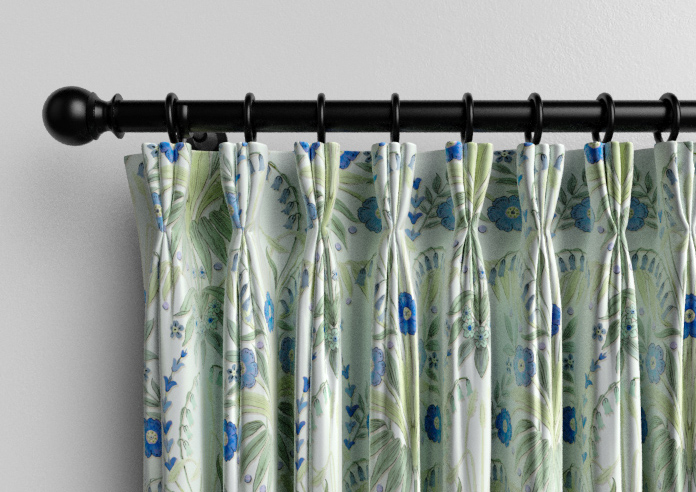 Cotswold Faux Silk, Sapphire - Made to Measure Curtain - Image 11